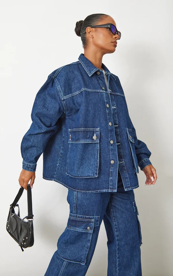 Surchemise en jean délavé