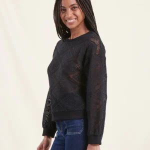 T-shirt noir en coton